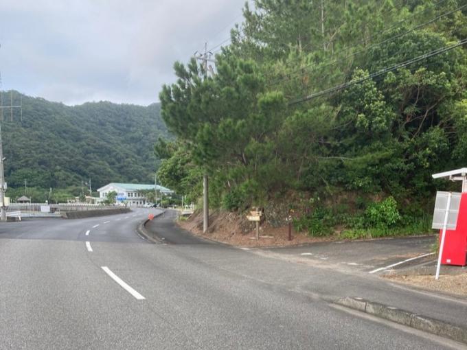 町道須佐礼線古仁屋側から
